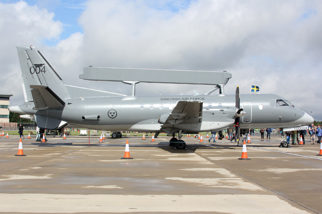Swedish AWACS Saab 340 AEW&C Tail Number 00004